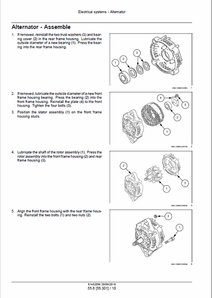 Case CX57C Mini Excavator Pdf Repair Service Manual (Pb. No. 51452096) 4