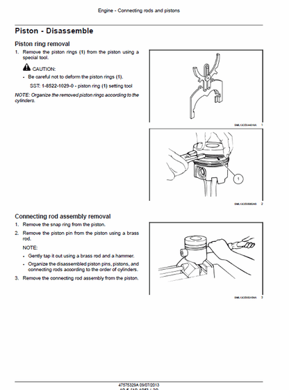 Case CX75C SR Midi Excavator Pdf Repair Service Manual (Pb. No. 47575329A) 2