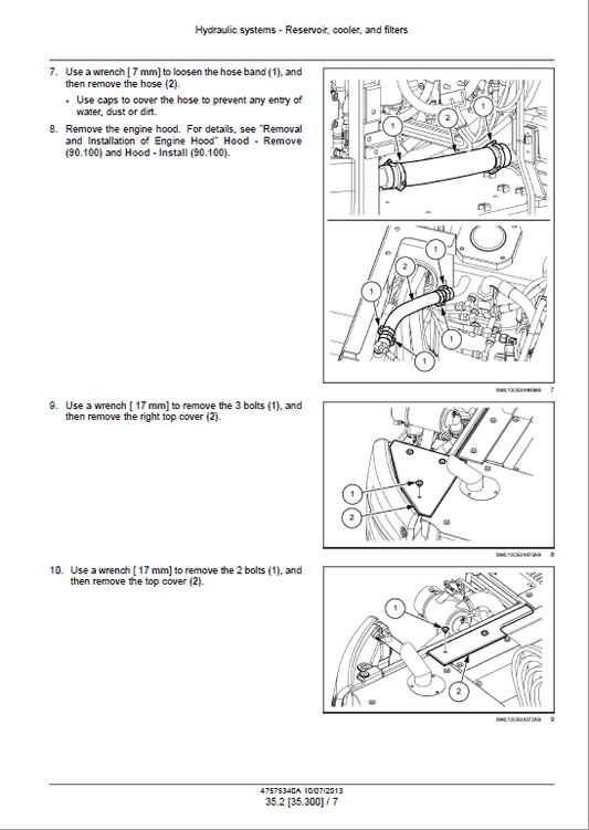 Case CX80C Crawler Excavator Standard Version Pdf Repair Service Manual (Pb. No. 48098410)