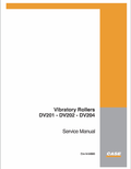 Case DV201, DV202, DV204 Vibratory Rollers Pdf Repair Service Manual (Pb. No. 9-54980)