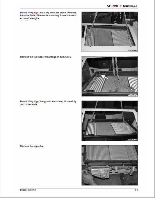 Case DV207, DV207HF Vibratory Roller Pdf Repair Service Manual (Pb. No. 47508259)