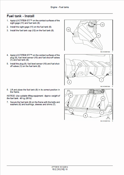 Case DV209C, DV210C Vibratory Roller Drum Asphalt Compactor Pdf Repair Service Manual (Pb. No. 47772910) 4