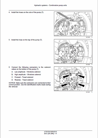 Case DV210 Vibratory Roller Pdf Repair Service Manual (pub No. 47703709 Replaces Part Number 84287236A) Tier 3 3