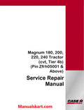 Case IH Magnum 180, 200, 220, 240 Tractor Pdf Service Repair Manual (cvt, Tier 4b)