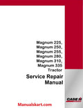Case IH Magnum 225, Magnum 250, Magnum 255, Magnum 280, Magnum 310, Magnum 335 Tractor Pdf Service Repair Manual