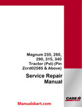Case IH Magnum 235, 260, 290, 315, 340 Tractor Pdf Service Repair Manual (Pst)
