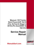 Case IH Maxxum 135 Tractor Semi Powershift 16x16 Pdf Service Repair Manual (Tier 4b final & Stage Iv 2019)