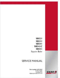 Case Ih SB521, SB531, SB541, SB541C, SB551 Square Baler Pdf Repair Service Manual (P. Nb. 47917637)