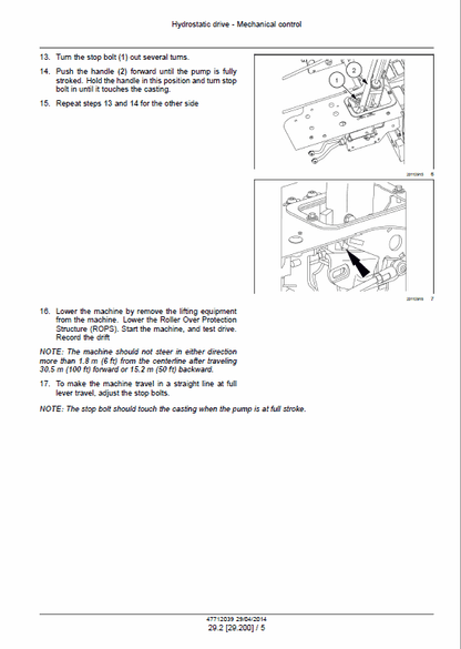 Case SR130, SR160 Skid Steer Loader Pdf Repair Service Manual (Pb. No. 47712039) 2