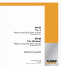 Case SR130, SR160 Skid Steer Loader Pdf Repair Service Manual (publ. Nb. 47711585)