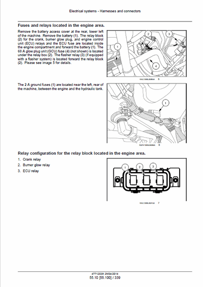 Case SR130, SR160 Skid Steer Loader Pdf Repair Service Manual (publ. Nb. 47711585) 3