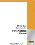 Case SR175 Skid Steer Loader Pdf Parts Catalog Manual
