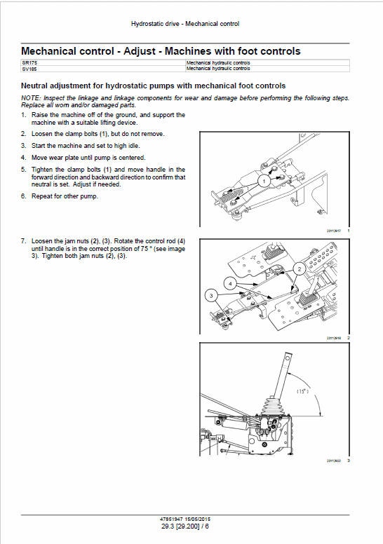 Case SR175, SV185 Skid Steer Loader Pdf Repair Service Manual (Pb. No. 47711658)