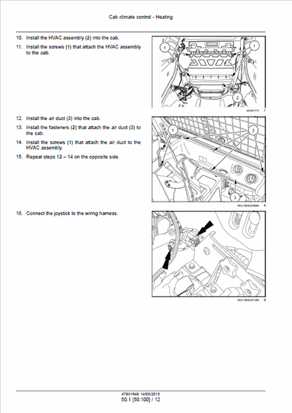 Case SR210, SR240, SV280 Skid Steer Loader and TR270, TR310 Compact Track Loader Pdf Repair Service Manual (Pb. No. 47683916) 3