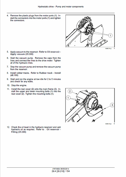 Case SR220, SR250, SV250, SV300 Skid Steer Loader and TR320, TV380 Compact Track Loader Pdf Repair Service Manual (Pb. No. 47540695) 3