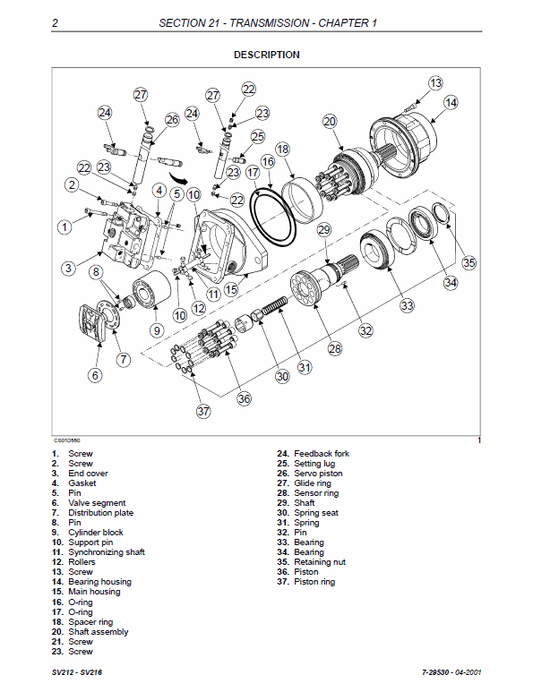 Case SV212, SV216 Vibratory Rollers Pdf Repair Service Manual