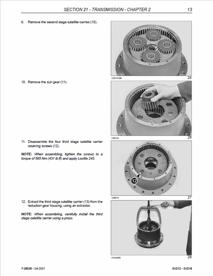 Case SV212, SV216 Vibratory Rollers Pdf Repair Service Manual 4