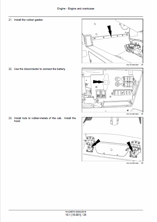 Case SV212D, SV216D Vibratory Roller Pdf Repair Service Manual (Tier 4b (final) 2018)