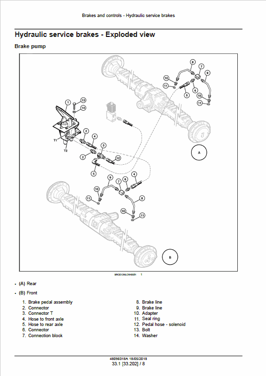 Case W20F Wheel Loader Pdf Repair Service Manual (Pb. No. 48096018A)