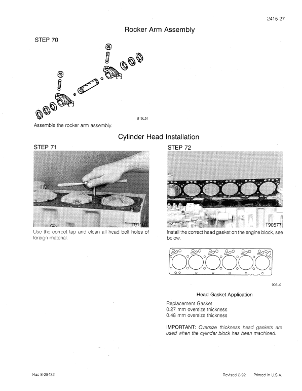 Case W36 Loader Pdf Repair Service Manual (Pb. No. 8-70000) 3