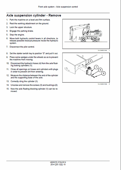 Case WX168, WX188 Wheeled Excavator Pdf Repair Service Manual (Pb. No. 48005370) 3