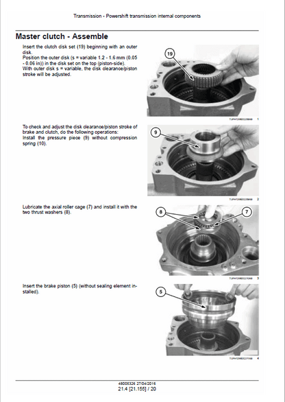 Case WX218 Wheeled Excavator Pdf Repair Service Manual (Pb. No. 48005326) 2