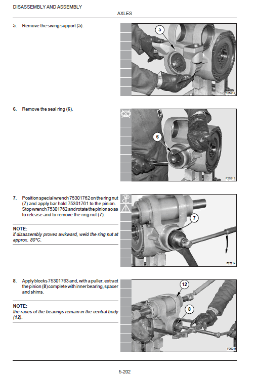 Case WX95, WX125 Wheeled Excavator Pdf Repair Service Manual (Pb. No. 9-91370 EN)