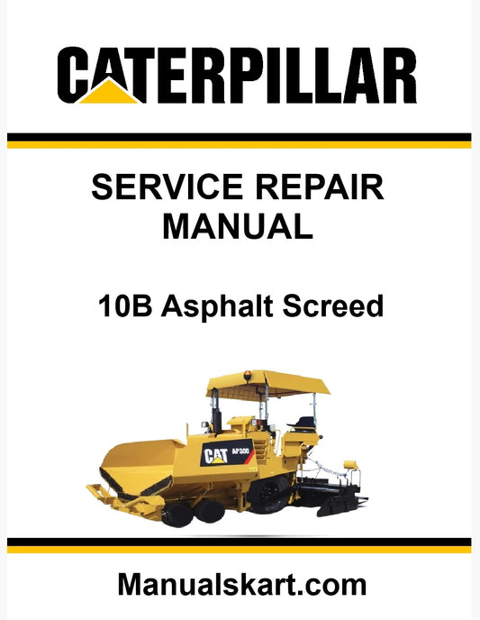 Caterpillar 10B Asphalt Screed Pdf Repair Service Manual
