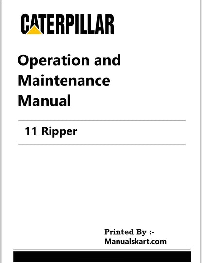 Caterpillar 11 Ripper Pdf Operation and Maintenance Manual