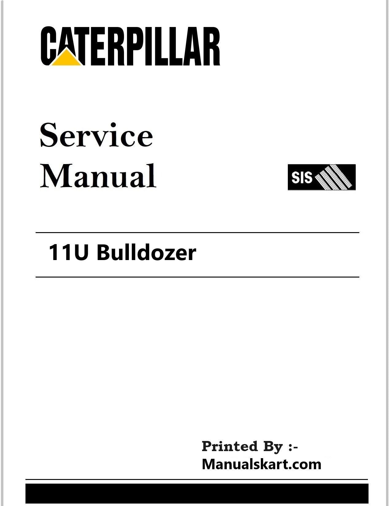 Caterpillar 11U Bulldozer Pdf Repair Service Manual 4CB