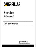 Caterpillar 214 Excavator Repair Service Pdf Manual