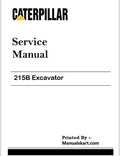 Caterpillar 215B Excavator Pdf Repair Service Manual