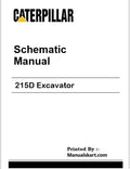 Caterpillar 215D Excavator Pdf Schematic Wiring Diagram Manual 9TF