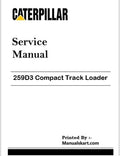 Caterpillar 259D3 Compact Track Loader Pdf Repair & Service Manual