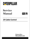 Caterpillar 29 Cable Control Pdf Repair Service Manual