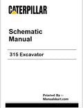 Caterpillar 315 Excavator Pdf Schematic Wiring Diagram Manual 6XM