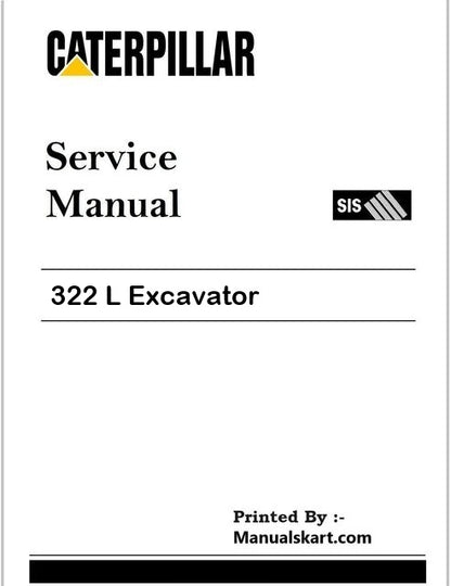 Caterpillar 322 L Excavator Pdf Repair Service Manual