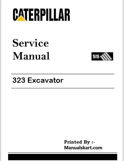 Caterpillar 323 Excavator Pdf Repair Service Manual