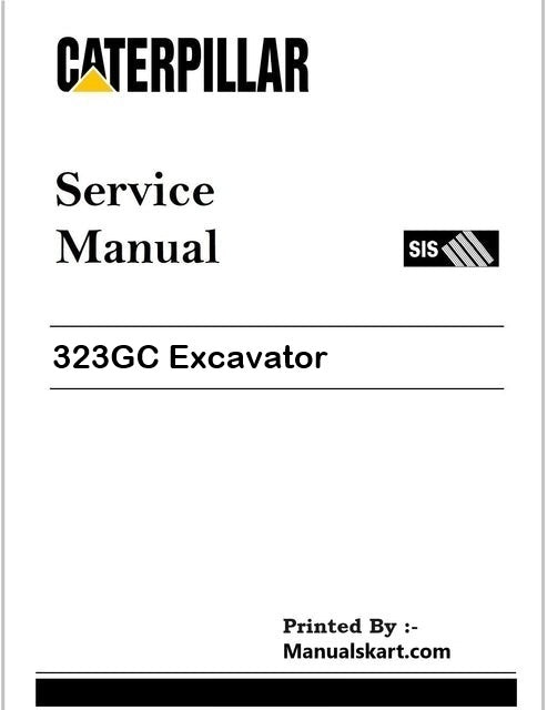 Caterpillar 323GC Excavator Pdf Repair Service Manual FJM
