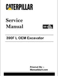 Caterpillar 390F L OEM Excavator Pdf Repair Service Manual