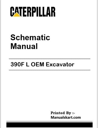 Caterpillar 390F L OEM Excavator Pdf Schematic Wiring Diagram Manual