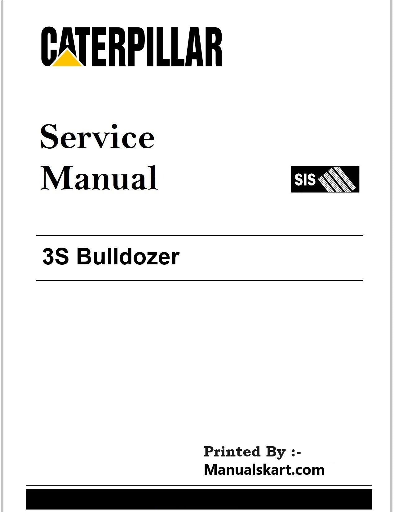 Caterpillar 3S Bulldozer Pdf Repair Service Manual