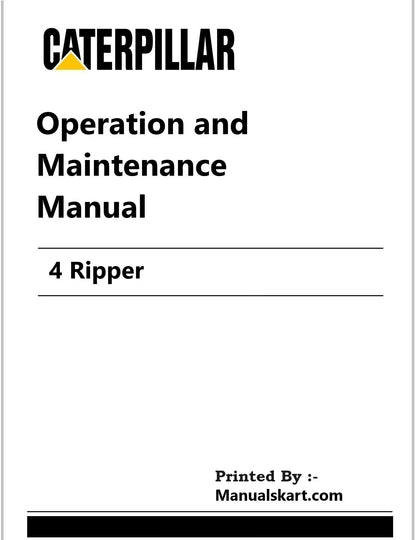 Caterpillar 4 Ripper Pdf Operation and Maintenance Manual