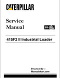 Caterpillar 415F2 II Industrial Loader Pdf Repair Service Manual PF4