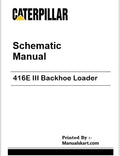 Caterpillar 416E III Backhoe Loader Pdf Schematic Wiring Diagram Manual GRR