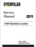 Caterpillar 416F Backhoe Loader Pdf Repair Service Manual