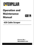Caterpillar 428 Cable Scraper Pdf Operation and Maintenance Manual