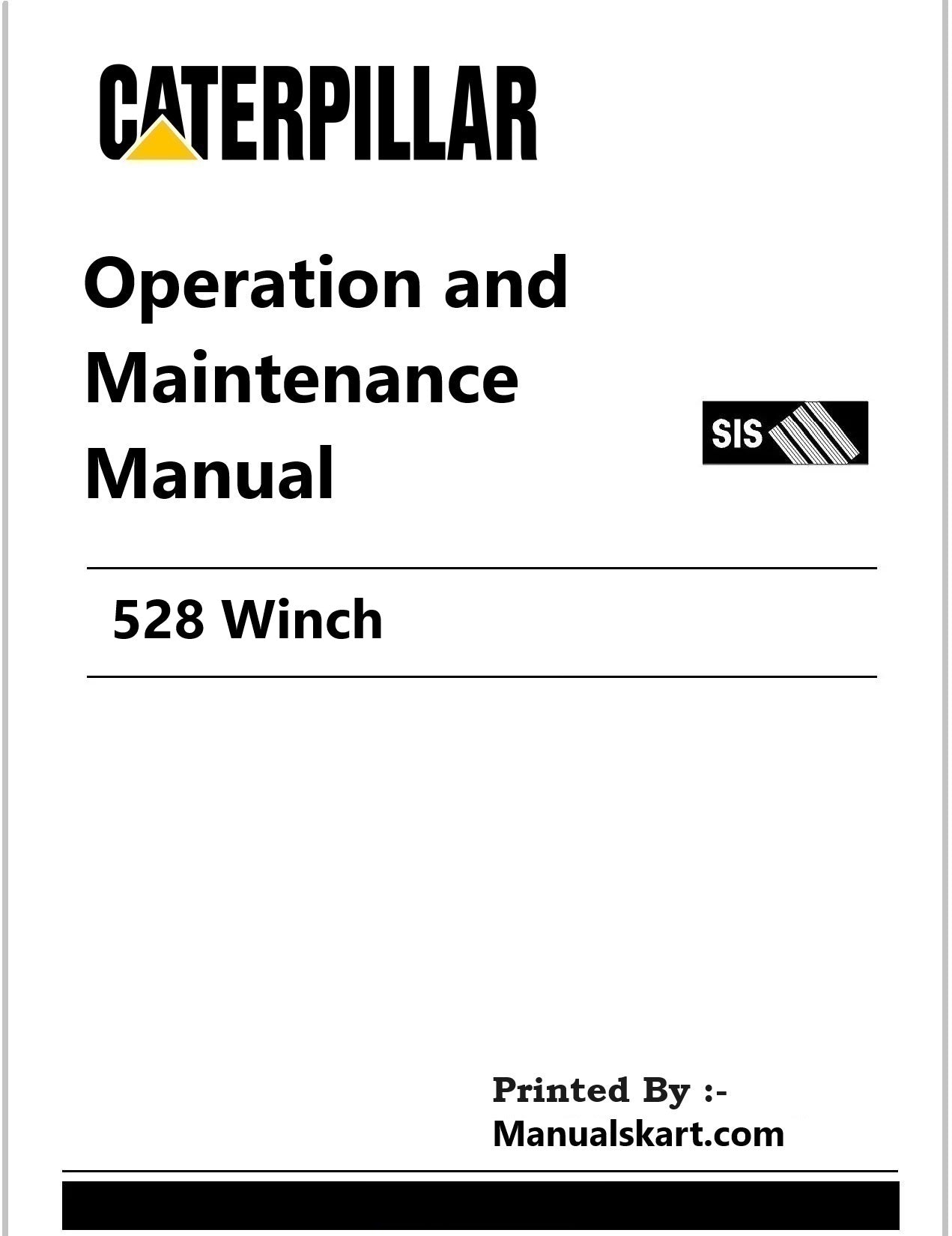 Caterpillar 528 Winch Pdf Operation and Maintenance Manual 67V