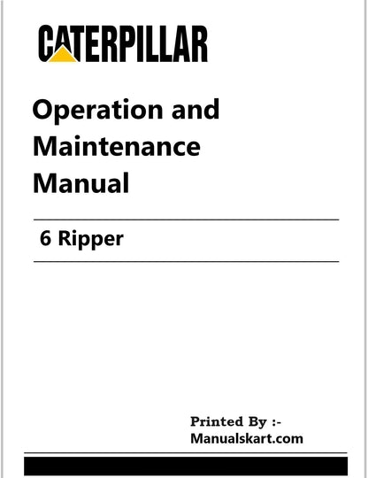 Caterpillar 6 Ripper Pdf Operation and Maintenance Manual