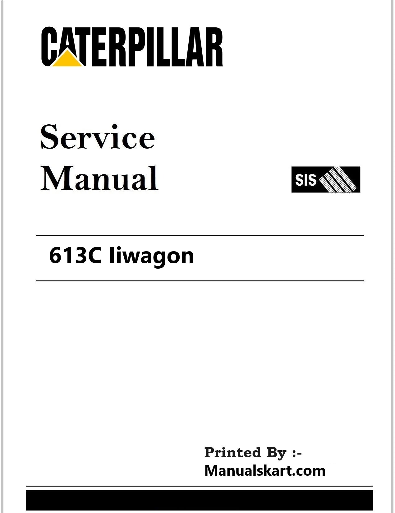 Caterpillar 613C Iiwagon Pdf Repair Service Manual LCZ